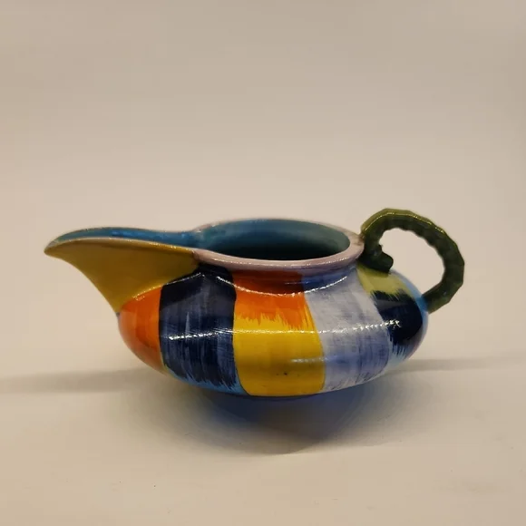 Anthropologie Hand-Painted Multicolor Ceramic Creamer - Picture 4 of 10
